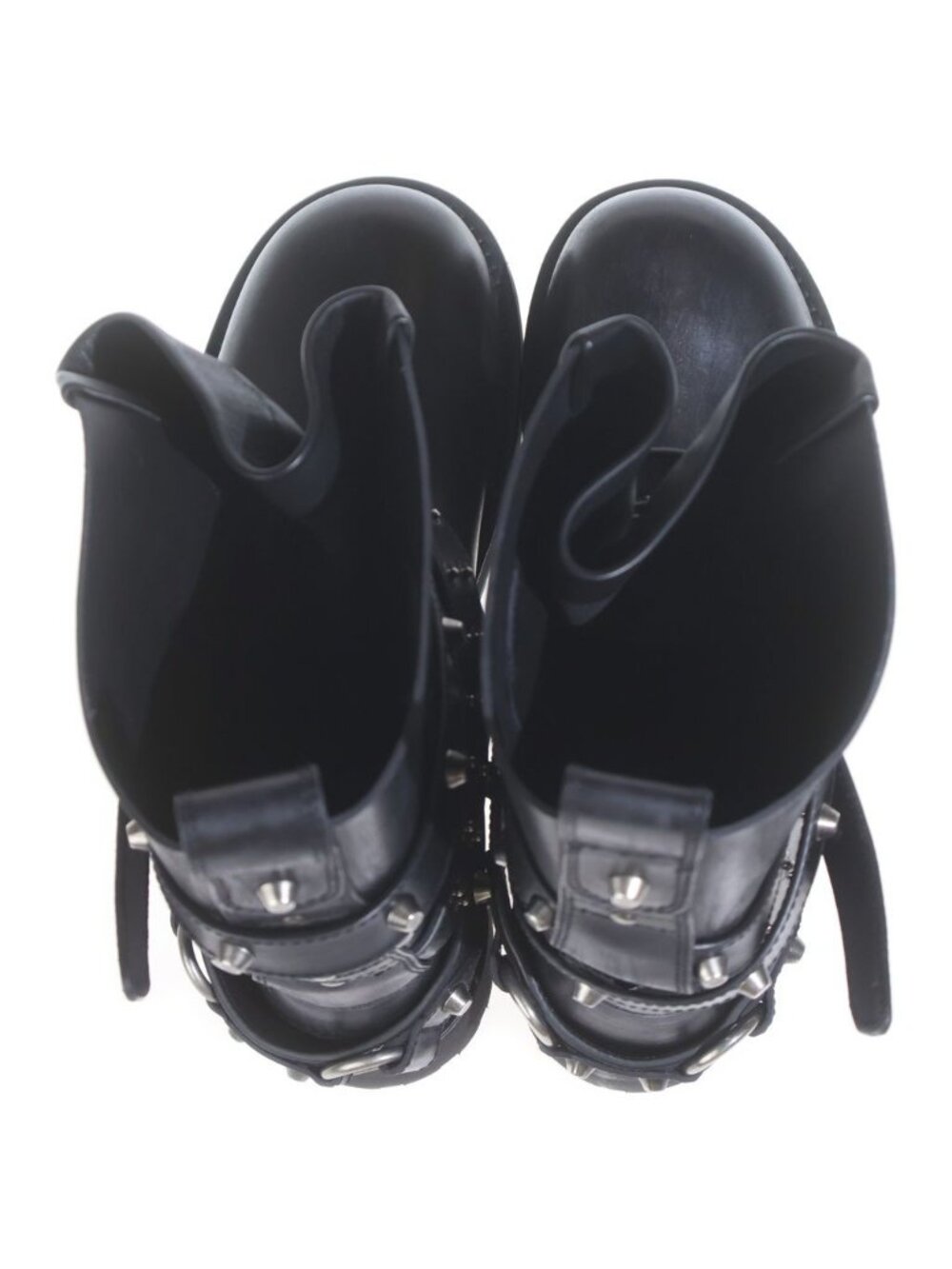 Balenciaga Venom City Bootie High Cut Boots Black Leather - Picture 4 of 7